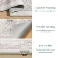 thumbnail image 2 of Retro Printed Boho Area Rugs, Vintage Washable Non-Slip Rug for, Living Room, Bedroom, 2 x 6 ft, Beige, 1 Pack, 2 of 4