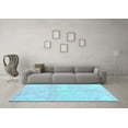 thumbnail image 3 of Ahgly Company Indoor Rectangle Abstract Light Blue Contemporary Area Rugs, 7' x 9', 3 of 4
