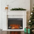 thumbnail image 3 of CQSXDA 23 Inch Electric Fireplace Insert With Log Set And Realistic Flame, Ultra Thin Heater, Remote Control And Timer, 3 of 16