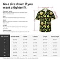 thumbnail image 5 of Susaid Avocado Toast Print Short Sleeve Shirts Button Down Casual Shirts Summer Beach Aloha Button Down Short Sleeve for Men ,X-Large, 5 of 7