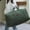 Green-As shows, variant on Hovmgk Large Capacity Canvas Duffel Bag, Heavy Duty Storage Bag for Quilts, Seasonal Clothes, Bedding, Reinforced Handles & Zipper, Ideal for Moving & Travel, Black/Green/Brown, 65x37x33cm