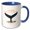 Blue/White, variant on 3drose, Hawaii Territory Marine Mammal the Humpback Whale, 15oz Mug