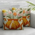 thumbnail image 3 of JEUXUS  Farmhouse Floral Blossom Tufted Throw Pillow Cover Spring Colorful Flower Vase Leaves Pillowcase Soft Square Cushion Case, 3 of 5