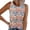 #066-Multicolor, variant on Women's Summer Tank Top Round Neck Sleeveless with Floral Print and Button Front Casual Comfortable Fit
