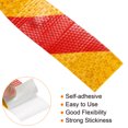 thumbnail image 4 of Uxcell Reflective Tape, 3 Roll 10 ft x 2-inch Adhesive High Visibility Safety Tape Reflector, Yellow Red, 4 of 6