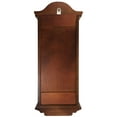 thumbnail image 4 of Bedford Clock Collection Jacob 22.75 inch Mahogany Brown Chiming Vintage Pendulum Wall Clock, 4 of 5