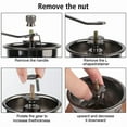 thumbnail image 6 of Retro Style With Ceramic Millston Spice Burr Mill Coffee Manual Coffee Bean Grinder Utensils Stainless Steel Handle Mini Wooden, 6 of 8