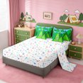 thumbnail image 3 of Erosebridal Cute Cartoon Camper 7-Piece Bedding Comforter Set For Camping Lover,Nature Scenery Green Pine Tree King Bedding Sets,Reversible, 3 of 7