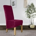 thumbnail image 4 of Skksst Waterproof Extra Large Dining Chair Slipcover Velvet Banquet Home Removable Seat Cover, 4 of 4