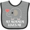 thumbnail image 3 of Inktastic Mommom Loves Me Grandchild Boys or Girls Baby Bib, 3 of 4