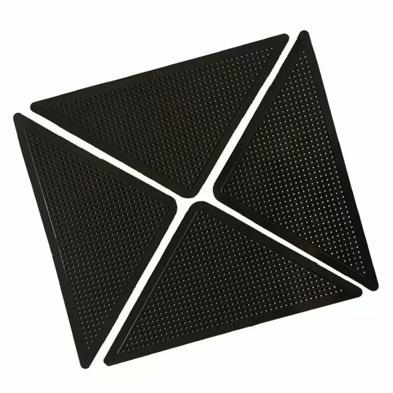Rug Gripper, 4 Pcs Anti Curling Non Slip Rug Grippers Pad, Keep Rugs in