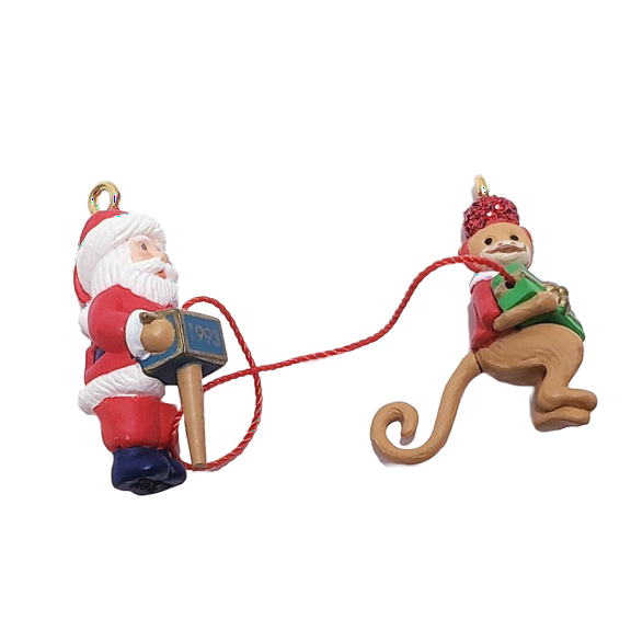 1993 Monkey Melody (Miniature) Hallmark Keepsake Christmas Tree Ornament - QXM409-2
