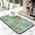 thumbnail image 2 of Classy Diatom Mud Coffee Mat, 19.5x12in - Extremely Absorbent, Ideal with Coffee Makers & Espresso Machines, Coffee Drying Mat Typography Print to Glam Up Countertops, 2 of 7