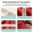 thumbnail image 3 of Rose Travel Portable Jewelry Stand and Organizer Box - Square Storage Box for Rings, Earrings, Necklaces, Bracelets, and More - Suitable for Girls and Women - Jewelry Boxes for Travel, 3 of 6