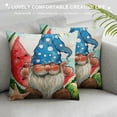 thumbnail image 3 of Chilfamy  Happy Summer Pillow Covers Watercolor Blue Stripes Gnome Truck Throw Pillow Case Hello Sunshine Decorative Cushion Cover for Home Office Sofa Couch Garden 20x20in, 3 of 5