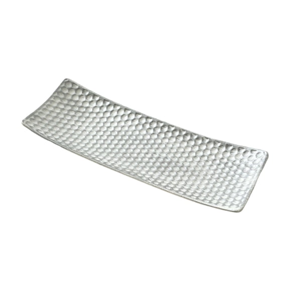 Leodye 1pcs Wooden Snack Tray - White/Silver/Gold, Living Room Dining Decor