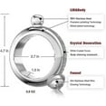 thumbnail image 4 of RAIN Bracelet Flask Bangle Flasks Creative Stainless 304 Steeland Hip Flask Funnel Set For Women 3.5 Oz Silver, 4 of 5