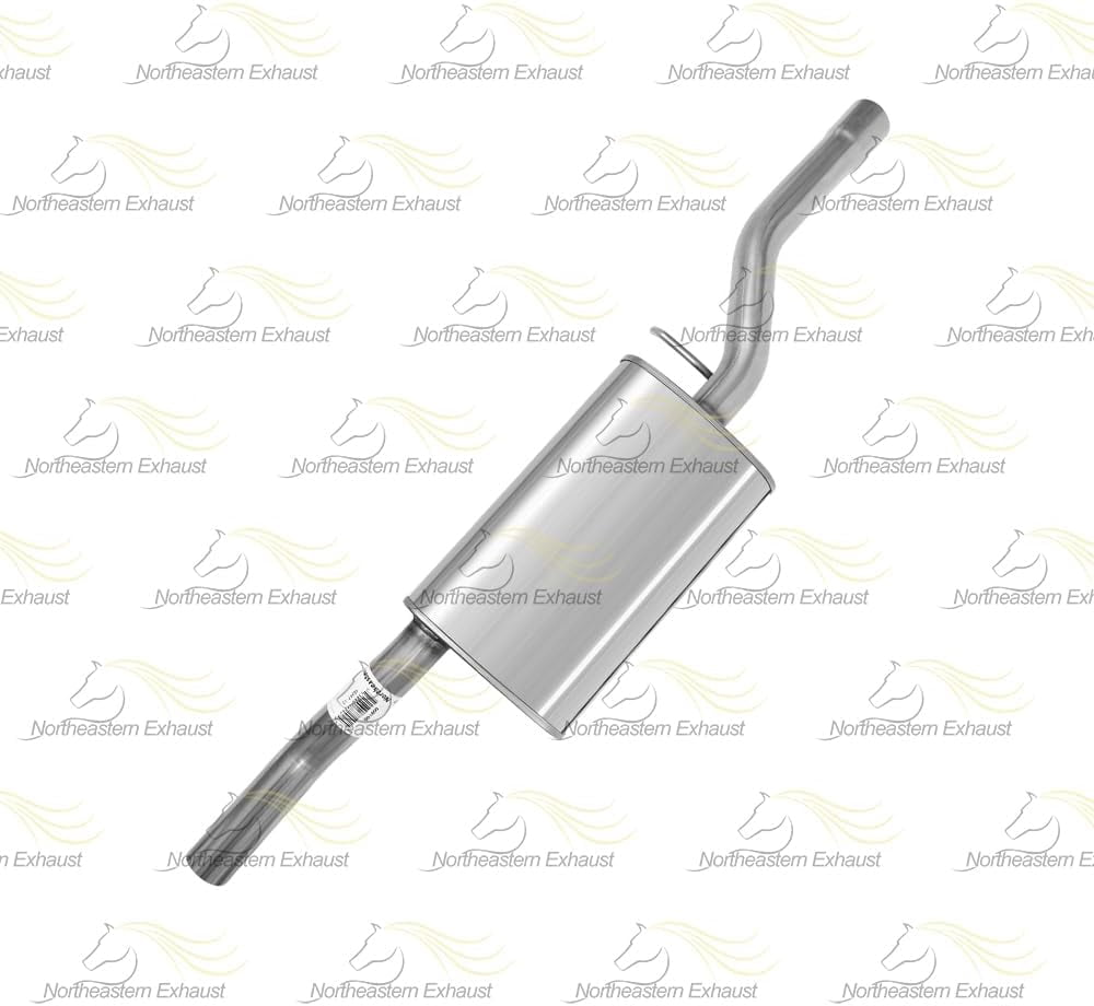 Northeastern Exhaust Intermediate Pipe, Resonator Pipe & Pair of Mufflers Fits 2007-2010 Ford Edge 3.5L & 2007-2010 Lincoln MKX 3.5L - Direct Fit | Stainless Steel System Kit