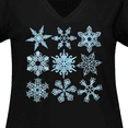 thumbnail image 4 of Inktastic Winter Snowflakes Women's Plus Size V-Neck T-Shirt, 4 of 5