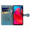 thumbnail image 3 of Funda de poliuretano con relieve de perro y gato para Motorola Moto G Stylus 5g, color azul, 3 of 5