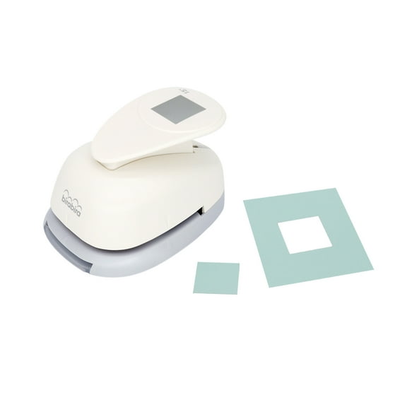 Bira Craft 1 1/16 x 1 1/16 inch Square Lever Action Craft Punch for Paper Crafting Scrapbooking(1.5 inch Square measured diagonally)