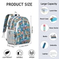 thumbnail image 6 of Basset Hound Dog and Flower Backpack for School,Cute School Bag,Schoolbag with Adjustable Shoulder Straps & Padded Back,15"x11.42"x5.5", 6 of 6
