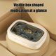 thumbnail image 5 of Caja de almacenamiento portátil de plástico, mini organizador de viaje para uso doméstico, compartimento compacto con tapa sellada, color beige, blanco, marrón y verde, apto para uso alimentario., 5 of 6
