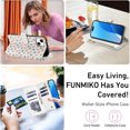 thumbnail image 4 of Tianyeda for iphone 15 Case Wallet Card Holder Zipper Leather Flip Cover Crossbody Wrist Strap with Stand A4, 4 of 5