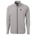 thumbnail image 2 of Men's Cutter & Buck  Gray Texas Tech Red Raiders Adapt Eco Knit Hybrid Recycled Full-Zip Jacket, 2 of 3