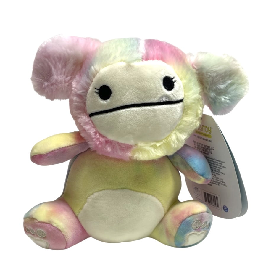 Squishmallow 7.5” Zaylee the White & Tie Dye Big Foot Plush NWT *SHIPS TODAY*