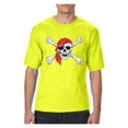 thumbnail image 1 of "Mens and Big Mens Jolly Roger Skull & Crossbones T-Shirt, up to size 3XLT", 1 of 5