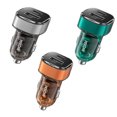 thumbnail image 2 of C45 Car Charger Adapter Fast Charging 43W USB A USB C Port Car Charger For Tablets Smart Phones Laptop, 2 of 9