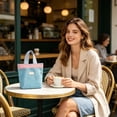 thumbnail image 6 of Miwamany Mesh Beach Tote Bags,Portable Travel Handbag Mini Pool Beach Bags Reusable Colorful Polyester for Travel Party Swim Toys, 6 of 7