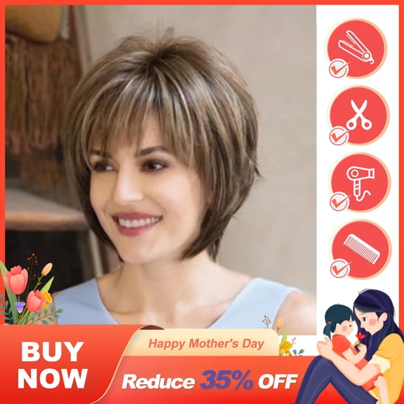 Fashion Synthetic Straight Short Women's Wigs Natural Hair Female