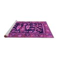 thumbnail image 2 of Ahgly Company Machine Washable Indoor Square Animal Purple Traditional Area Rugs, 6' Square, 2 of 4