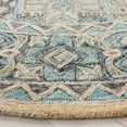 thumbnail image 3 of SAFAVIEH Metro Azalea Medallion Area Rug, Teal/Blue, 6' x 6' Round, 3 of 10