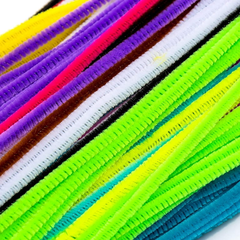 Artrylin 100 Pcs Pipe Cleaners Assorted Colors Chenille for Valentine Day DIY Art Craft Decorations,Colorful Pipe Cleaners for Crafts - Colored Pipe Cleaners
