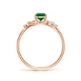 thumbnail image 2 of ANGARA Lab Grown Pear-Shaped Emerald Butterfly Engagement Ring for Women in 14K Rose Gold (Size-7x5mm) | May Birthstone, Birthday, Anniversary, Jewelry Gift for Women | Lab-Grown Emerald Ring, 2 of 8