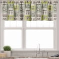 thumbnail image 3 of Ambesonne Egyptian Valance & Curtain, Hieroglyphs Animals, 55"x45", Reseda Green, 3 of 6