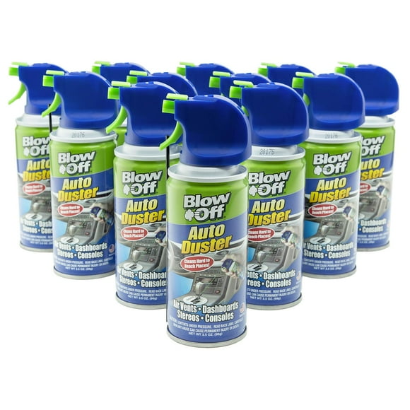 Blow Off AD-001-056-12PK Auto Air Duster - 3.5 oz., (Pack of 12)