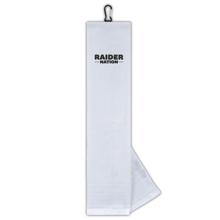WinCraft Las Vegas Raiders Face/Club Tri-Fold Golf Towel