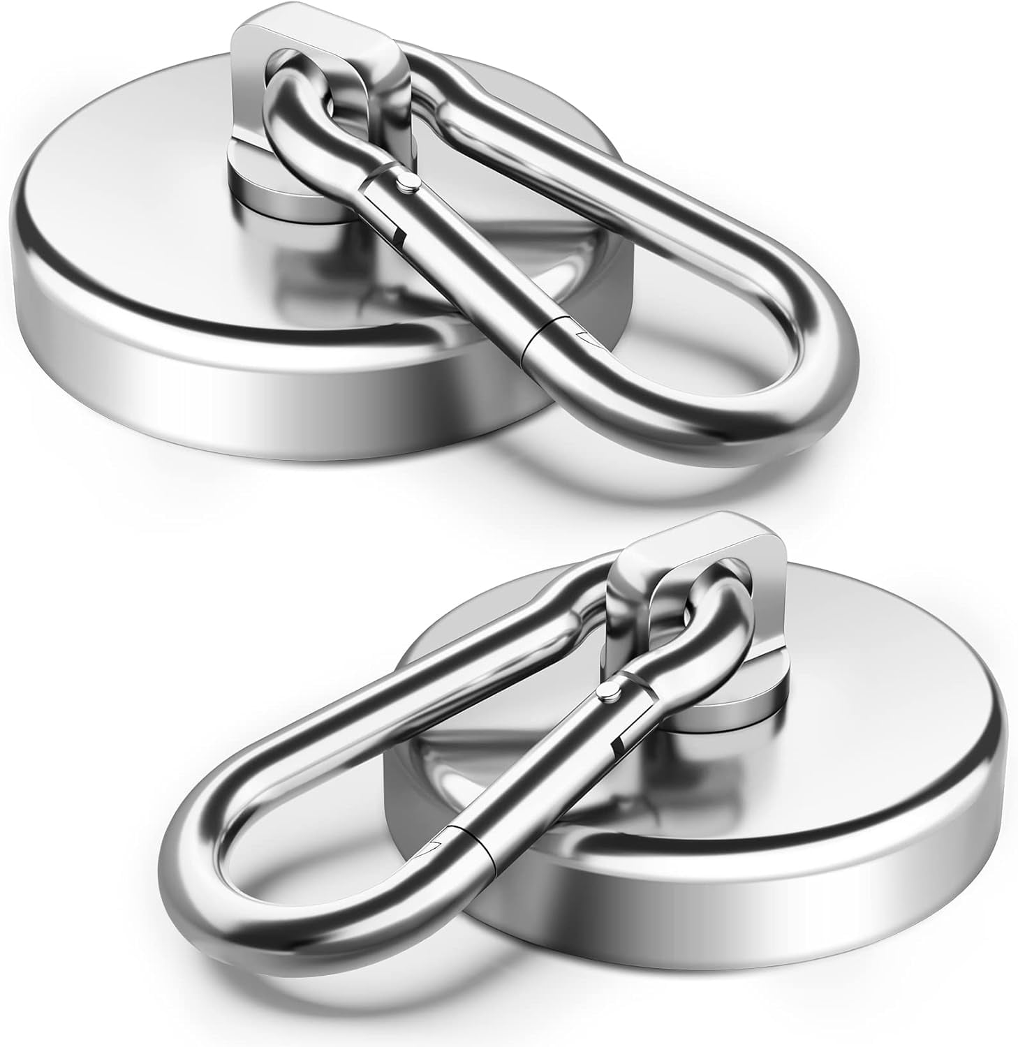 Magnetic Hooks, Heavy Duty Neodymium Magnet Hook, Magnetics for Hanging at Home, Office Locker, Workplace, Refrigerator, Cruise Ship or Travel, 4 Pack
