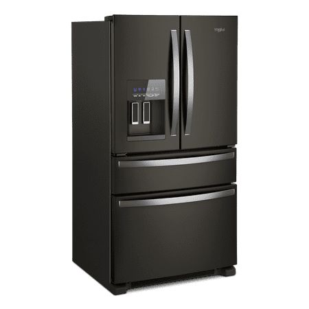 Whirlpool - 24.5 Cu. Ft. 4-Door French Door Refrigerator - Black Stainless Steel