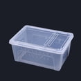 thumbnail image 3 of KAKOWELY Reptiles and Amphibians Breeding Box Plastic Storage Case Feeding Hatching Container for Spider Scorpion Gecko Insect Snake Tortoise (White),10.16"X5.94"X4.33", 3 of 4