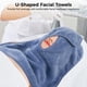 thumbnail image 2 of Toallas faciales DIMEGON en forma de U, 12 unidades, de forro polar coral, esteticista, 2 of 5