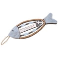 thumbnail image 1 of UPOUART Patio Fish Wall Decorations Wooden Fish Temperature Gauge for Home Decor Coastal Rustic 1Set, 1 of 7