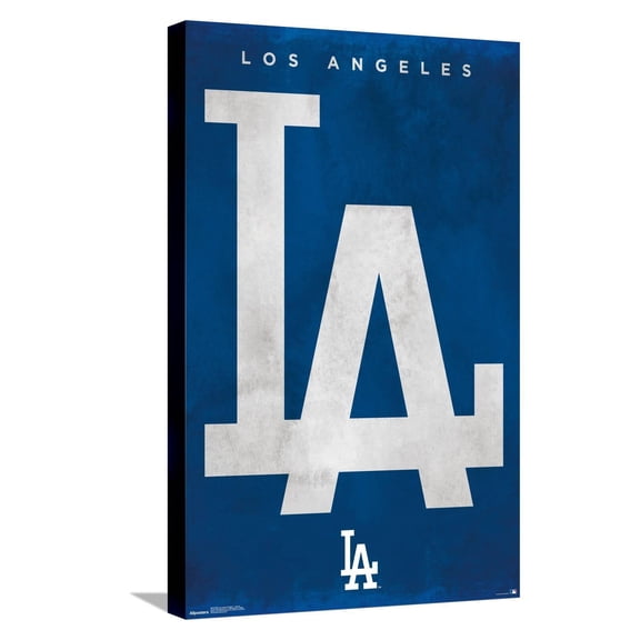 MLB Los Angeles Dodgers - Logo 25 Canvas Wall Poster, 14.725" x 22.375"