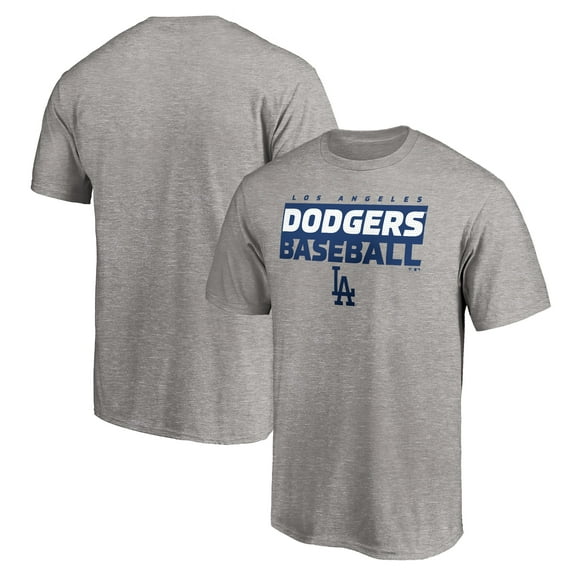 Men's Heather Gray Los Angeles Dodgers Gain Ground T-Shirt