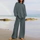thumbnail image 1 of ICHUANYI Clearance Women's Summer Suit Fashion Short Printing Color Trousers Casual Two-Piece Suit(Dark Gray, S) ICHUANYI WER2023080702169, 1 of 7