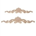 thumbnail image 2 of New Wood Carved Flower Onlay Unpainted Applique Frame Furniture Craft Decor, 2 of 3